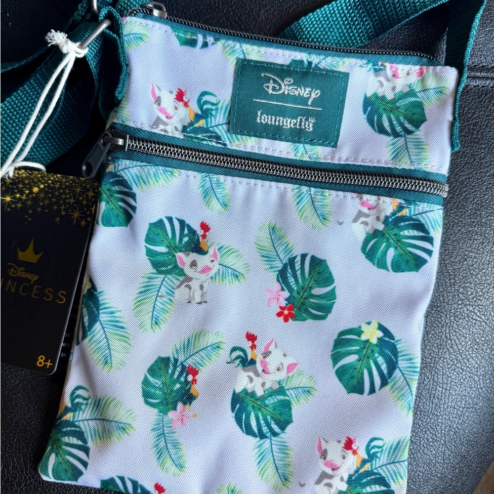 Disney New Loungefly Moana Hei Hei and Pua Tropical Crossbody Bag